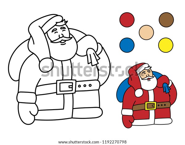 Coloring Book Children Drawing Kids Activity Stock Vector