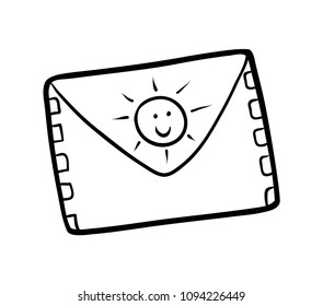 Coloring book for children, Envelope