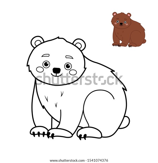 Download Coloring Book Children Forest Animals Collection Stock Vector Royalty Free 1541074376