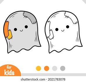 Coloring book for children, Ghost character