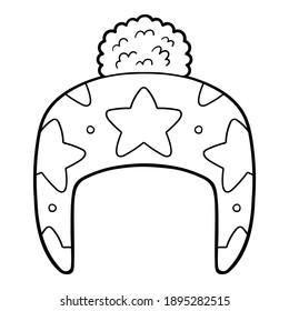 Coloring book for children, Hat for boys