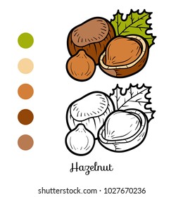 Coloring book for children, Hazelnut