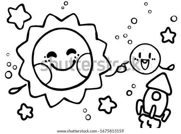 Coloring Book Children Book Illustration Coloring Stock Vector (Royalty ...