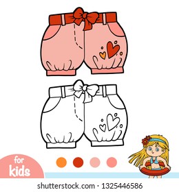 Coloring book for children, Kids shorts