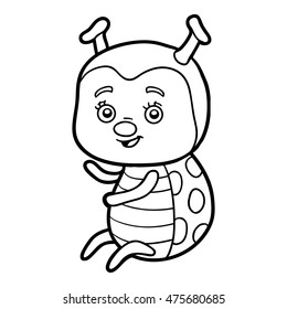 1,684 Ladybug coloring pages Images, Stock Photos & Vectors | Shutterstock