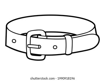 Coloring book for children, Leather belt