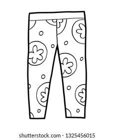 Coloring book for children, Leggins
