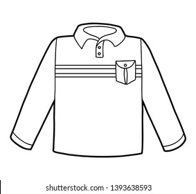 Coloring book for children, Long sleeve shirt