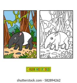 Kids Coloring Book Scenery Stock Illustrations, Images & Vectors
