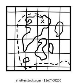 Coloring book for children, Map islands