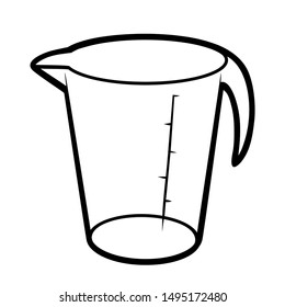Coloring book for children, Measuring cup