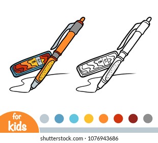 Coloring book for children, Mechanical pencil with leads