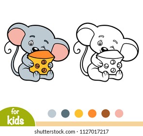 Coloring book for children, Mouse