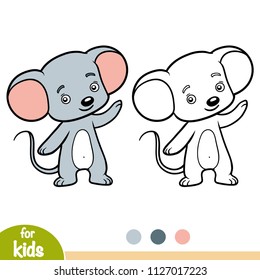 Coloring book for children, Mouse