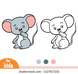Coloring book for children, Mouse
