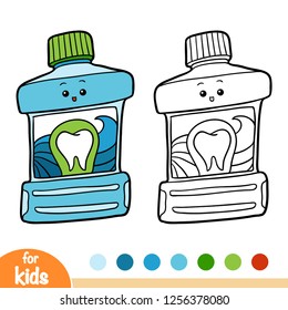 Coloring book for children, Mouth rinse