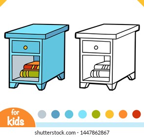 Coloring Book For Children, Nightstand