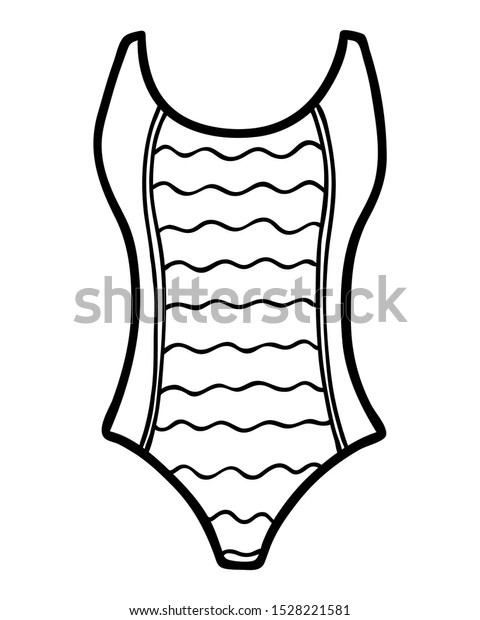 Coloring Book Children Onepiece Women Swimsuit Stock Vector Royalty Free Coloring Book Children Onepiece Women Swimsuit Stock Vector Royalty Free