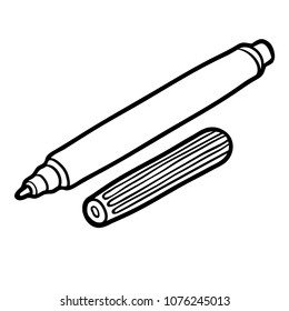 Coloring book for children, Open marker