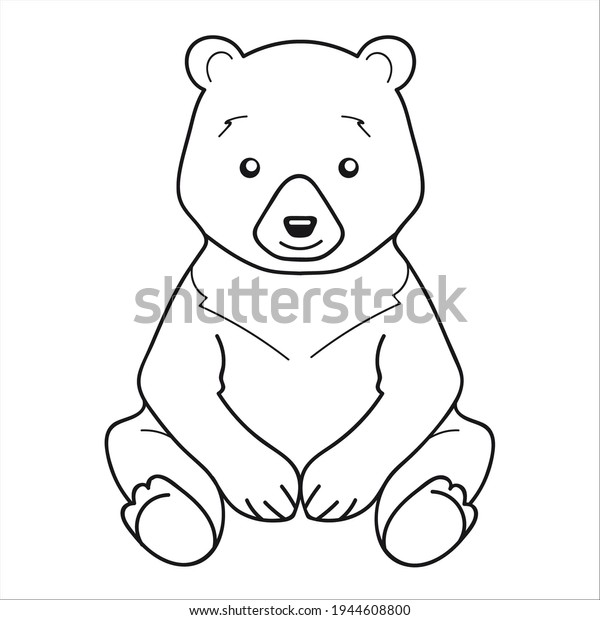 Coloring Book Children Outline Cute Cartoon Stock Vector (royalty Free 