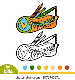 Coloring Book For Children, Pencil Case