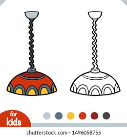 Coloring book for children, Pendant Ceiling Lighting with Lampshade