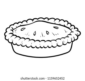 Coloring book for children, Pie