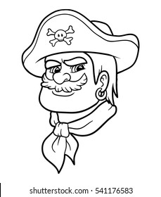 Coloring book for children, Pirate