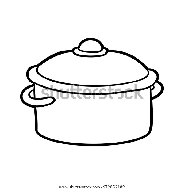 Download Coloring Book Children Pot Stock Vector (Royalty Free) 679852189