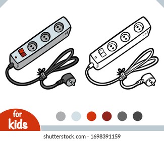 Coloring book for children, Power extension cord