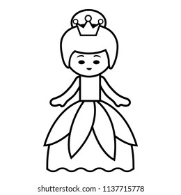 Coloring Book Children Princess Stock Vector (Royalty Free) 1137715778 ...