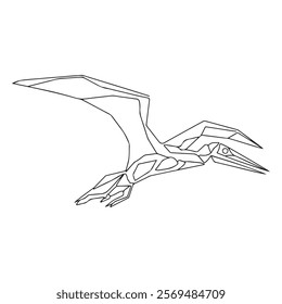 Coloring book for children, Pteranodon
