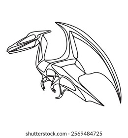 Coloring book for children, Pteranodon
