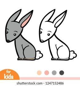 Coloring book for children, Rabbit