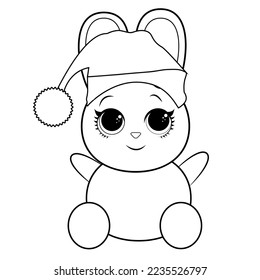 coloring book for children rabbit