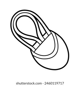 Coloring book for children, Rhythmic gymnastic half toe shoes