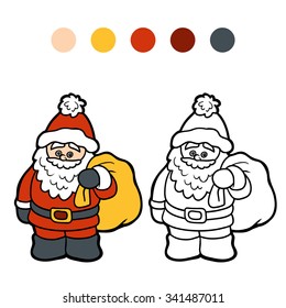 Coloring book for children: Santa Claus