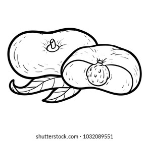 Coloring book for children, Saturn peach