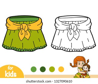 Coloring book for children, Skirt