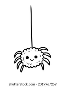 Coloring book for children, Spider and web