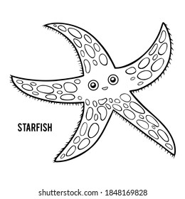 Coloring book for children, Starfish