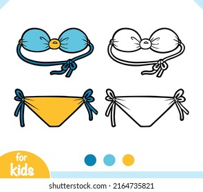 Coloring Book For Children, String Bikini