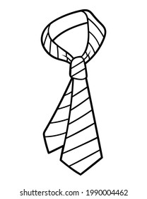 Coloring book for children, Striped necktie