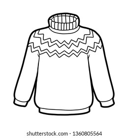 Coloring book for children, Sweater