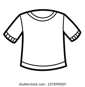 Coloring book for children, T-shirt. Vector cartoon illustration
