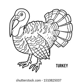 Turkey Coloring Images, Stock Photos & Vectors | Shutterstock
