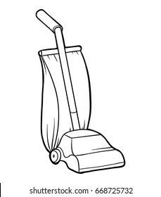 Coloring book for children, Vacuum cleaner