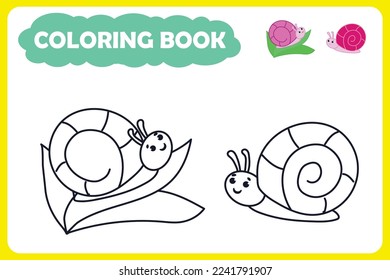 coloring book for children. vector illustration of forest animal