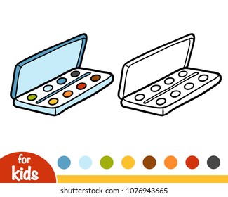 Coloring book for children, Watercolor
