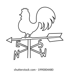 Coloring book for children, Weather vane